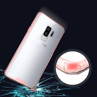 Handytasche fr Samsung Galaxy S9 Plus Full Case Schutz Hlle Transparent Pink