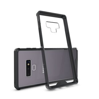 Handy Tasche fr Samsung Galaxy Note 9 Case Schutz Hlle Cover Tranparent Schwarz
