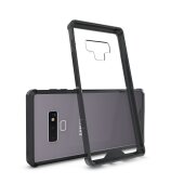 Handy Tasche für Samsung Galaxy Note 9 Case Schutz Hülle Cover Tranparent Schwarz
