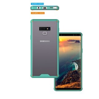 Handy Tasche fr Samsung Galaxy Note 9 Case Schutz Hlle Cover Tranparent Grn