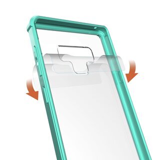 Handy Tasche fr Samsung Galaxy Note 9 Case Schutz Hlle Cover Tranparent Grn