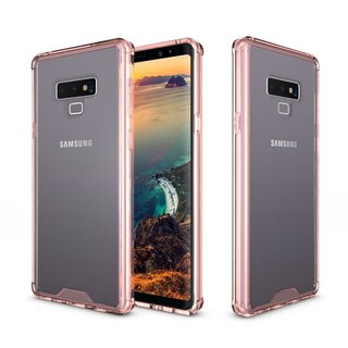 Handy Tasche fr Samsung Galaxy Note 9 Case Schutz Hlle Cover Tranparent Pink