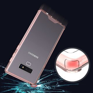 Handy Tasche fr Samsung Galaxy Note 9 Case Schutz Hlle Cover Tranparent Pink
