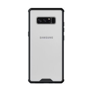 Handy Tasche fr Samsung Galaxy Note 8 Case Schutz Hlle Cover Transparent Schwarz