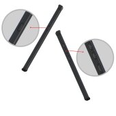 Handy Tasche für Samsung Galaxy Note 8 Case Schutz Hülle Cover Transparent Schwarz