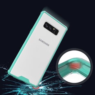 Handy Tasche fr Samsung Galaxy Note 8 Case Schutz Hlle Cover Transparent Grn