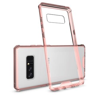 Handy Tasche fr Samsung Galaxy Note 8 Case Schutz Hlle Cover Transparent Pink