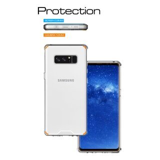 Handy Tasche fr Samsung Galaxy Note 8 Case Schutz Hlle Cover Transparent