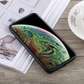 Schutzhülle für iPhone X Cover Case Panzer Hülle Tasche Transparent Schwarz