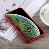 Schutzhülle für iPhone X Cover Case Panzer Hülle Tasche Transparent Rot