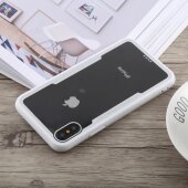 Schutzhülle für iPhone X Cover Case Panzer Hülle Tasche Transparent Weiß