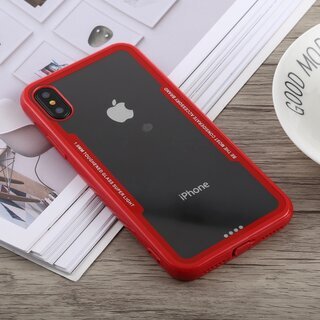 Schutzhlle fr iPhone XS Cover Case Panzer Hlle Tasche Rot