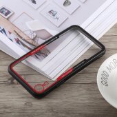 Schutzhülle für iPhone XR Cover Case Panzer Hülle Tasche Rot Schwarz