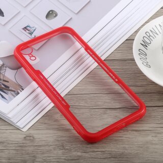 Schutzhülle für iPhone XR Cover Case Panzer Hülle Tasche Rot