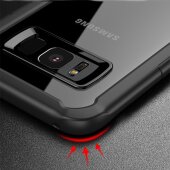 Handy Tasche für Samsung Galaxy S8 Panzer Schutz Hülle Cover Tasche Bumper Rot