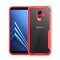 Handy Tasche für Samsung Galaxy A6 Plus Full Panzer Case Schutz Hülle Cover Rot