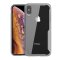Handy Tasche für iPhone XS Max FULL COVER Case Panzer Schutz Hülle Bumper Silber