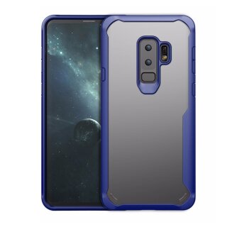 Handytasche für Samsung Galaxy S9 Full Panzer Case Schutz Hülle Cover Blau