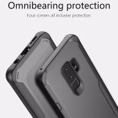 Handytasche für Samsung Galaxy S9 Full Panzer Case Schutz Hülle Cover Rot