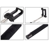 Selfie Stick für iPhone Samsung Sony Huawei Xiaomi LG HTC 23,5cm-105,5cm Schwarz