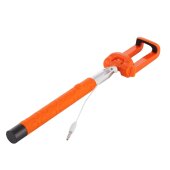 Selfie Stick für iPhone Samsung Sony Huawei Xiaomi LG HTC 23,5cm-105,5cm Orange