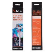 Selfie Stick für iPhone Samsung Sony Huawei Xiaomi LG HTC 23,5cm-105,5cm Orange