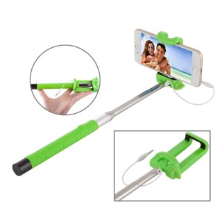 Selfie Stick für iPhone Samsung Sony Huawei Xiaomi LG HTC 23,5cm-105,5cm  Grün