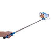Selfie Stick für iPhone Samsung Sony Huawei Xiaomi LG HTC 23,5cm-105,5cm Blau
