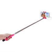 Selfie Stick für iPhone Samsung Sony Huawei Xiaomi LG HTC 23,5cm-105,5cm Pink