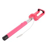 Selfie Stick für iPhone Samsung Sony Huawei Xiaomi LG HTC 23,5cm-105,5cm Pink
