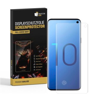 2x  9H Panzernanoglas für Samsung Galaxy S10 FULL CURVED MATT ANTI-REFLEX Displayschutz Schutzglas Schutzfolie Panzerglas ANTI-SHOCK/ ANTI-KRATZ/ ANTI-BRUCH/ ANTI-SCHMUTZ