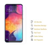 2x 9H Nano-Glass für Samsung Galaxy A50 3D KLAR Anti-Shock Anti-Bruch Anti-Stoß Anti-Schmutz Panzernanoglas Displayschutz Schutzfolie Panzerfolie Panzerglas Screen-Protector