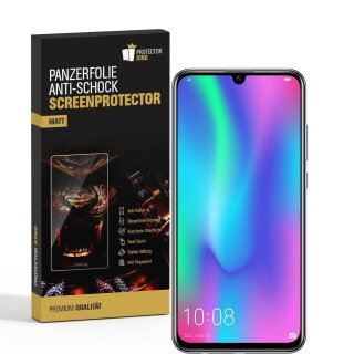 2x Panzerfolie für Huawei Honor 10 Lite ANTI-SCHOCK Displayschutzfolie MATT