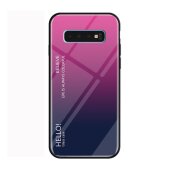 Handy Tasche für Samsung Galaxy S10 Gradient Glas...