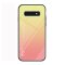 Handy Tasche für Samsung Galaxy S10 Gradient Glas Case Cover Schutz Hülle Gelb