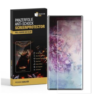 3x 9H Nano-Glass für Samsung Galaxy Note 10 FULL COVER 3D KLAR Anti-Shock Anti-Bruch Anti-Stoß Anti-Schmutz Panzernanoglas Displayschutz Schutzfolie Panzerfolie Panzerglas Screen-Protector
