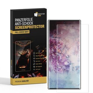 1x Panzerfolie fr Samsung Galaxy Note 10 Plus FULL COVER Displayschutz MATT
