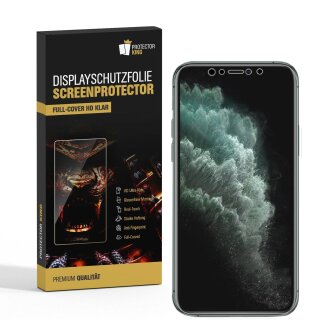 2x Displayschutzfolie für iPhone 11 Pro FULL COVER Schutzfolie HD KLAR