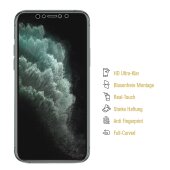 6x Displayschutzfolie für iPhone 11 Pro FULL COVER Schutzfolie HD KLAR
