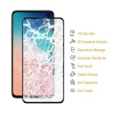 4x 9H Hartglas für Samsung Galaxy S10e FULL COVER Displayschutz Schutzglas SW Schutzfolie Panzerfolie Panzerglas Displayglas Tempered Glasfolie Sicherheitsglas Echtglas