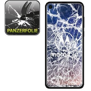 2x Panzerfolie fr Motorola Moto One Vision ANTI-SCHOCK Displayschutzfolie Klar